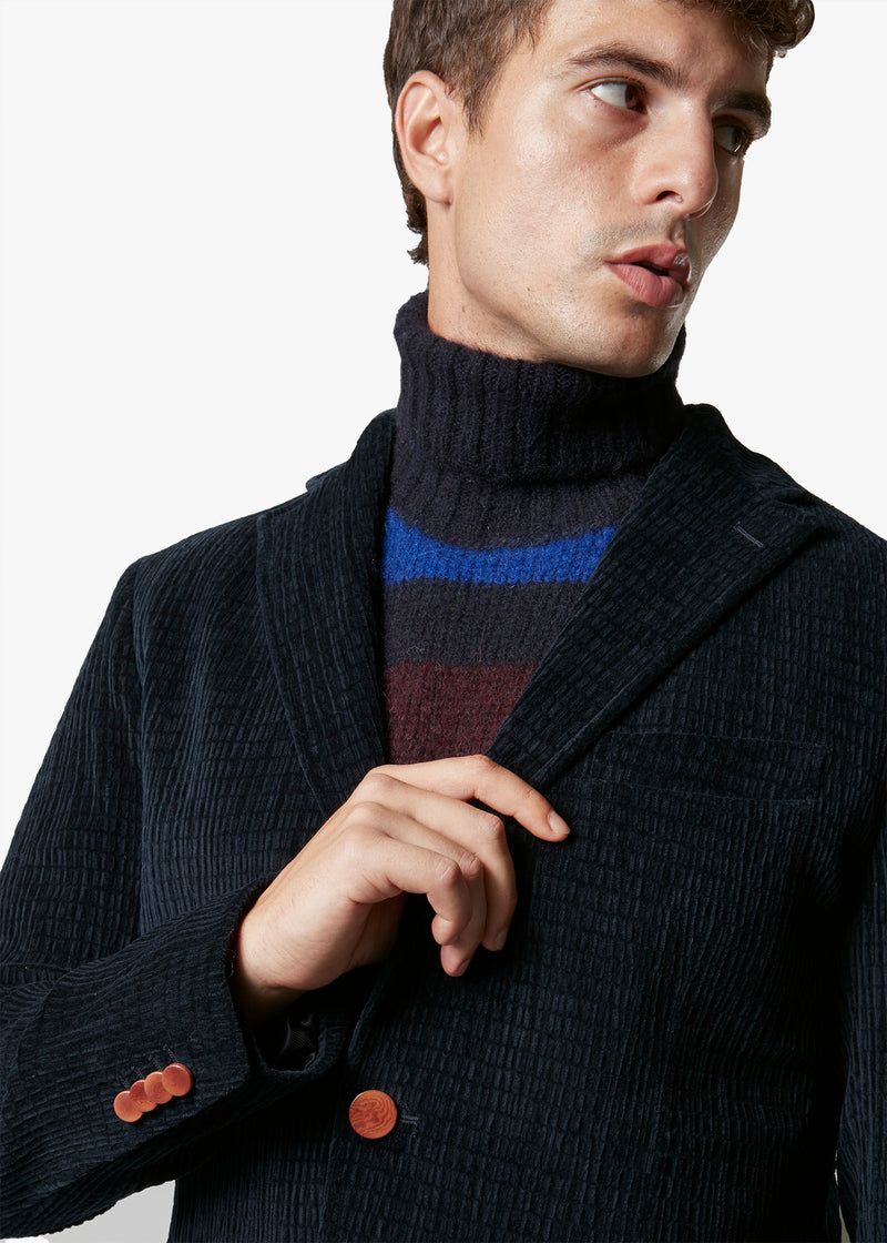 AABENZIO SINGLE-BREASTED JACKET WITH PATCH POCKETS