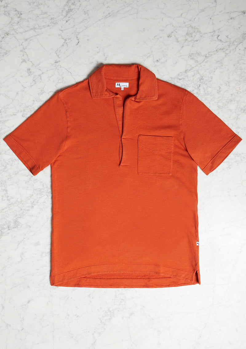 AADEO OPEN COLLAR POLO SHIRT