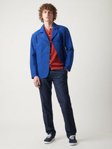 AAGAR COTTON TERRY RED SHIRT WITH SHORT SLEEVES