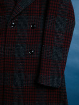 AALBANY DOUBLE-BREASTED CHECKED COAT