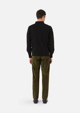 PANTALONI AANTIOCO IN COTONE STRETCH E VELLUTO LISCIO CON PINCES