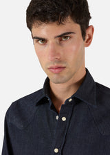 AARIOSTO DENIM WESTERN SHIRT