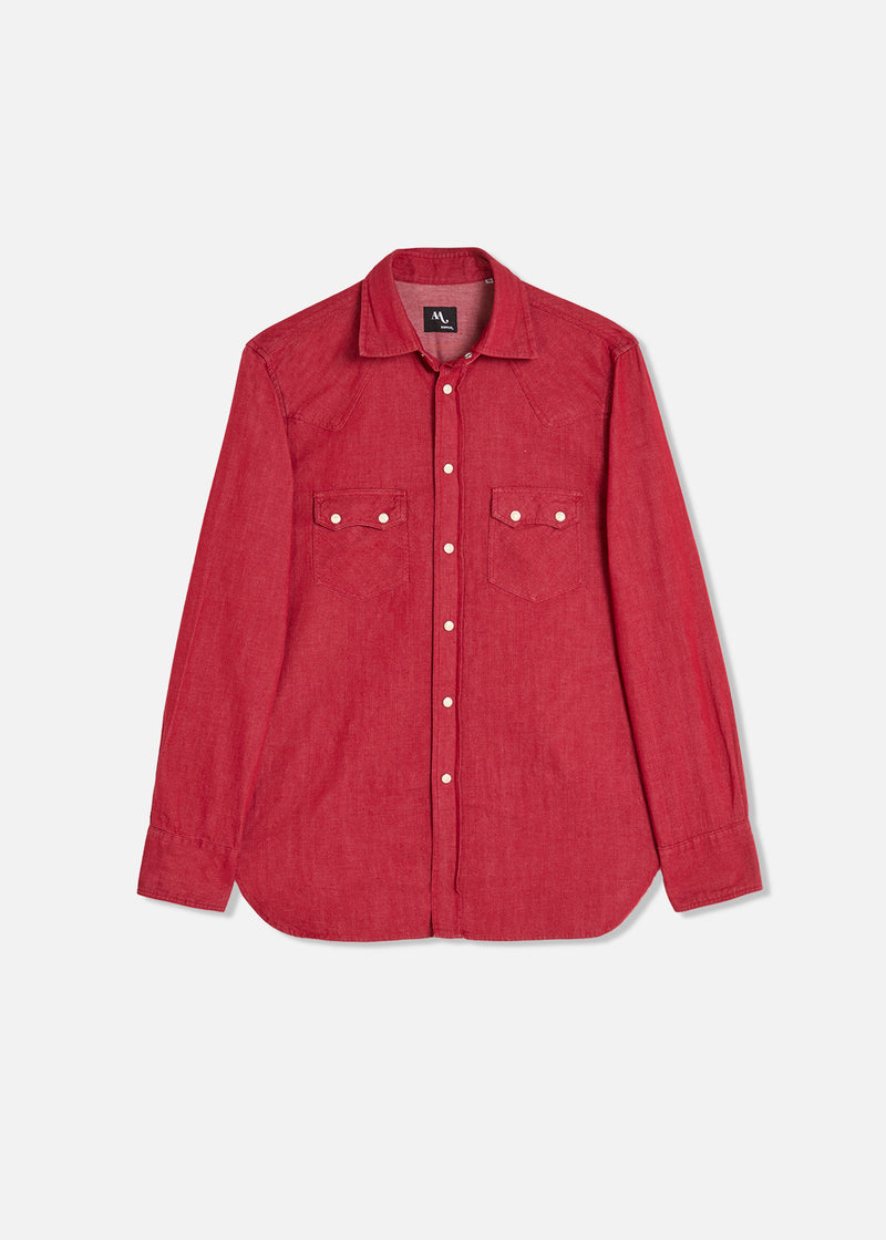 AARIOSTO DENIM WESTERN SHIRT