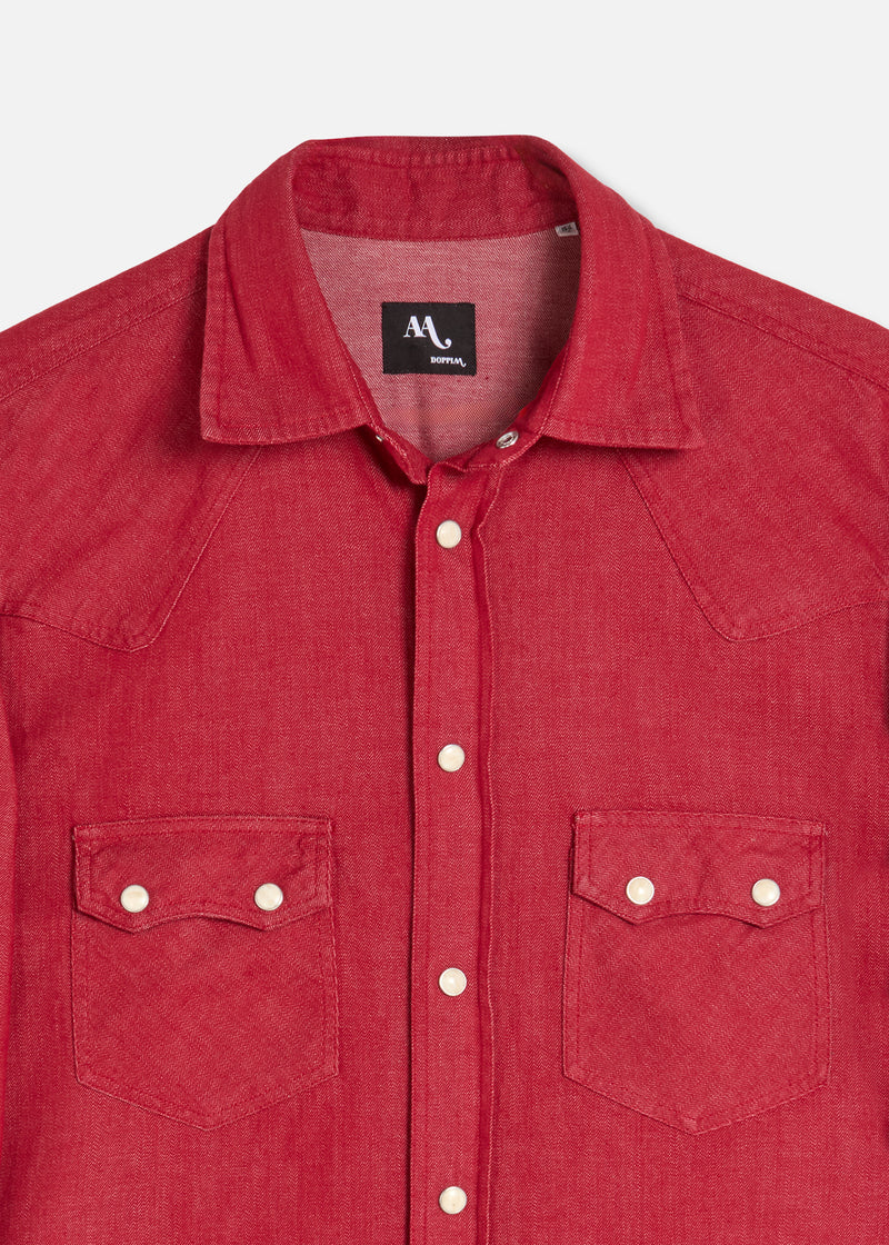 AARIOSTO DENIM WESTERN SHIRT