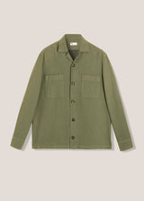 AABBA GREEN COTTON OVERSHIRT