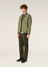 AABBA GREEN COTTON OVERSHIRT