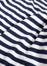 AADEO COTTON - TERRY STRIPED POLOSHIRT