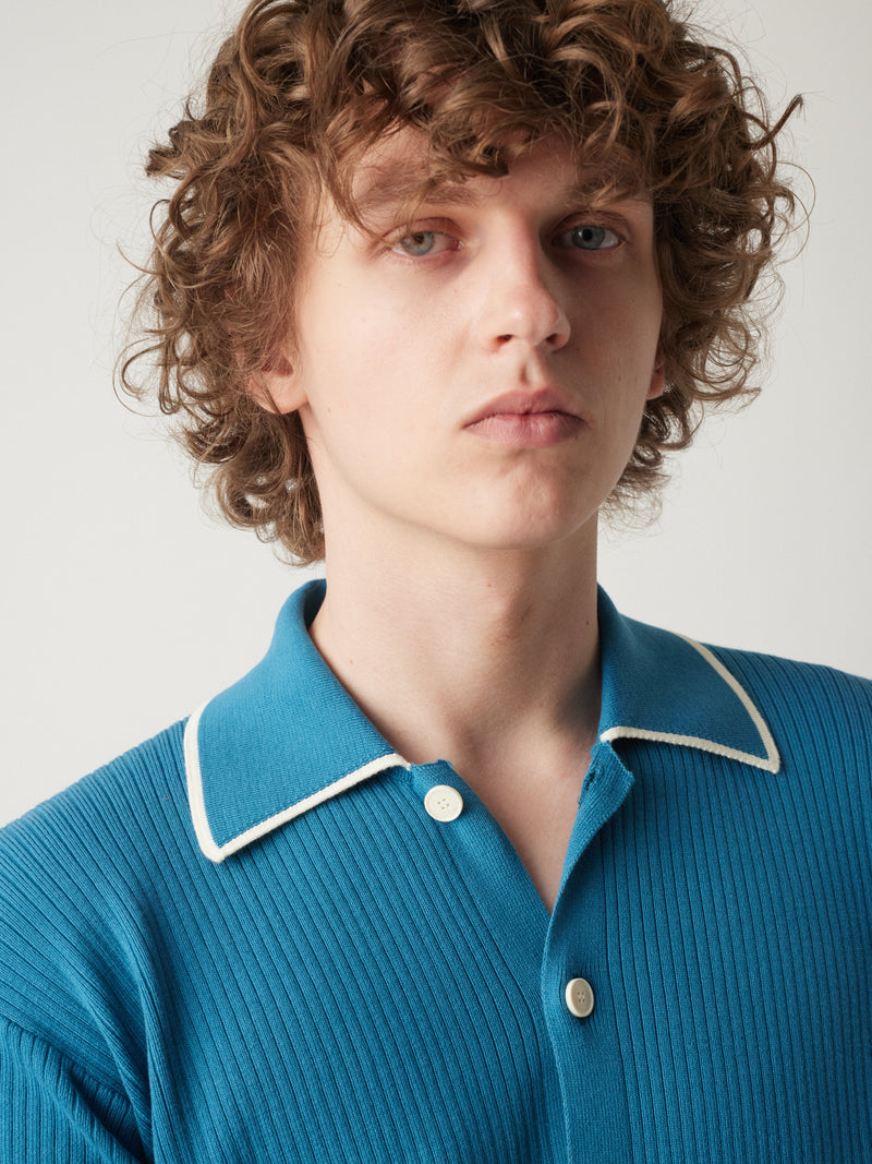 AAGAR COTTON TERRY SHIRT WITH SHORT SLEEVES