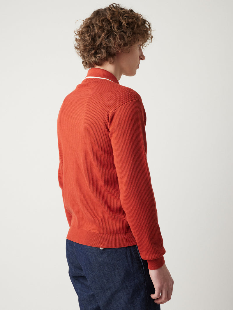AAGAR RUST KNITTED SHIRT