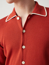 AAGAR RUST KNITTED SHIRT