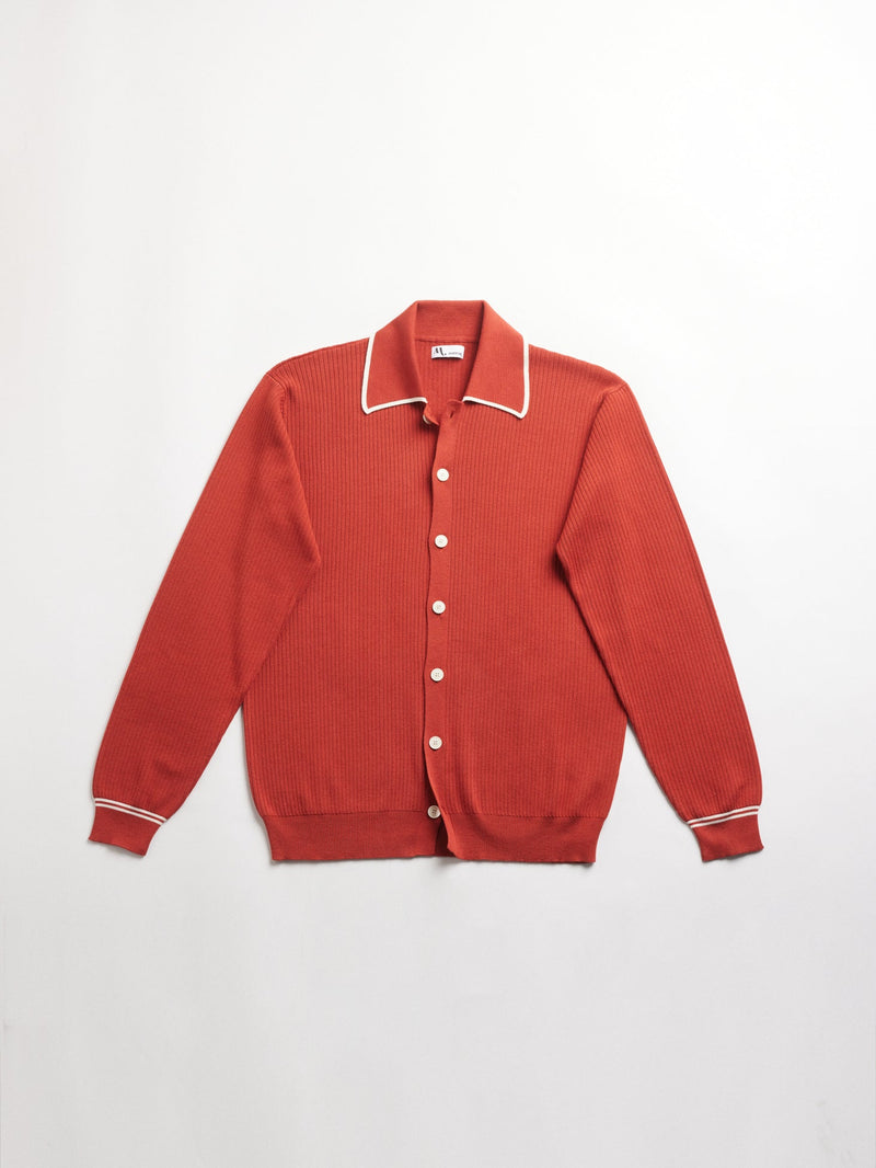 AAGAR RUST KNITTED SHIRT