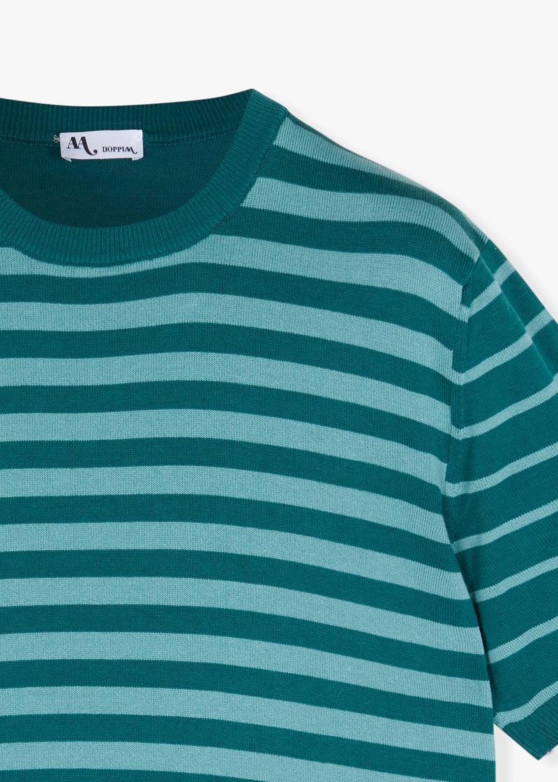 AALFEO STRIPED KNITTED TSHIRT