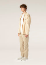 AALGHERO STRAIGHT-LEG PLEATED COTTON-FLANNEL TROUSERS