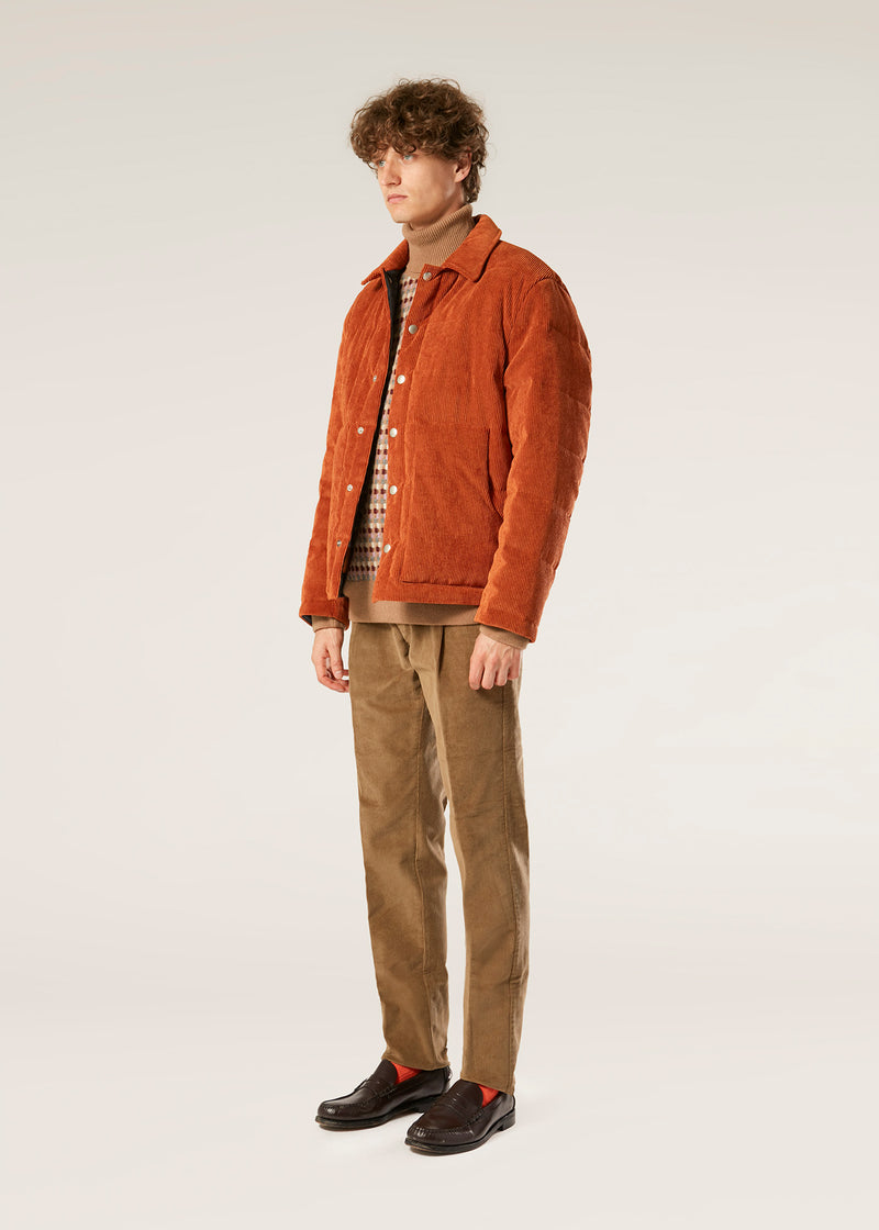 AALOFI COPPER CORDUROY JACKET