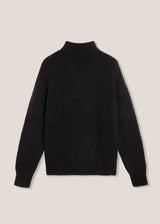 AAMINTORE NAVY BLUE WOOL TURTLENECK