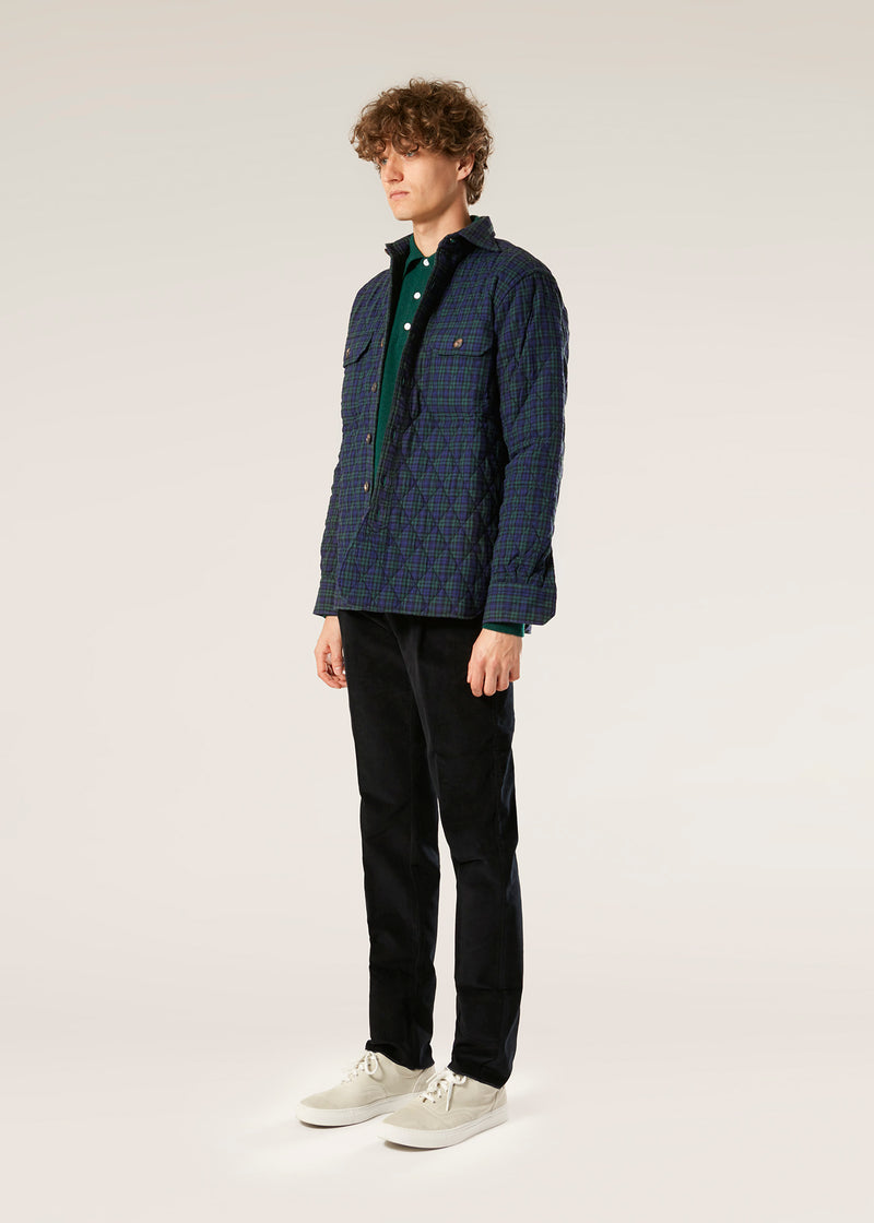 AANTERO GREEN CHECKED OVERSHIRT