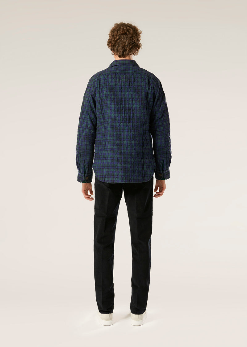 AANTERO GREEN CHECKED OVERSHIRT