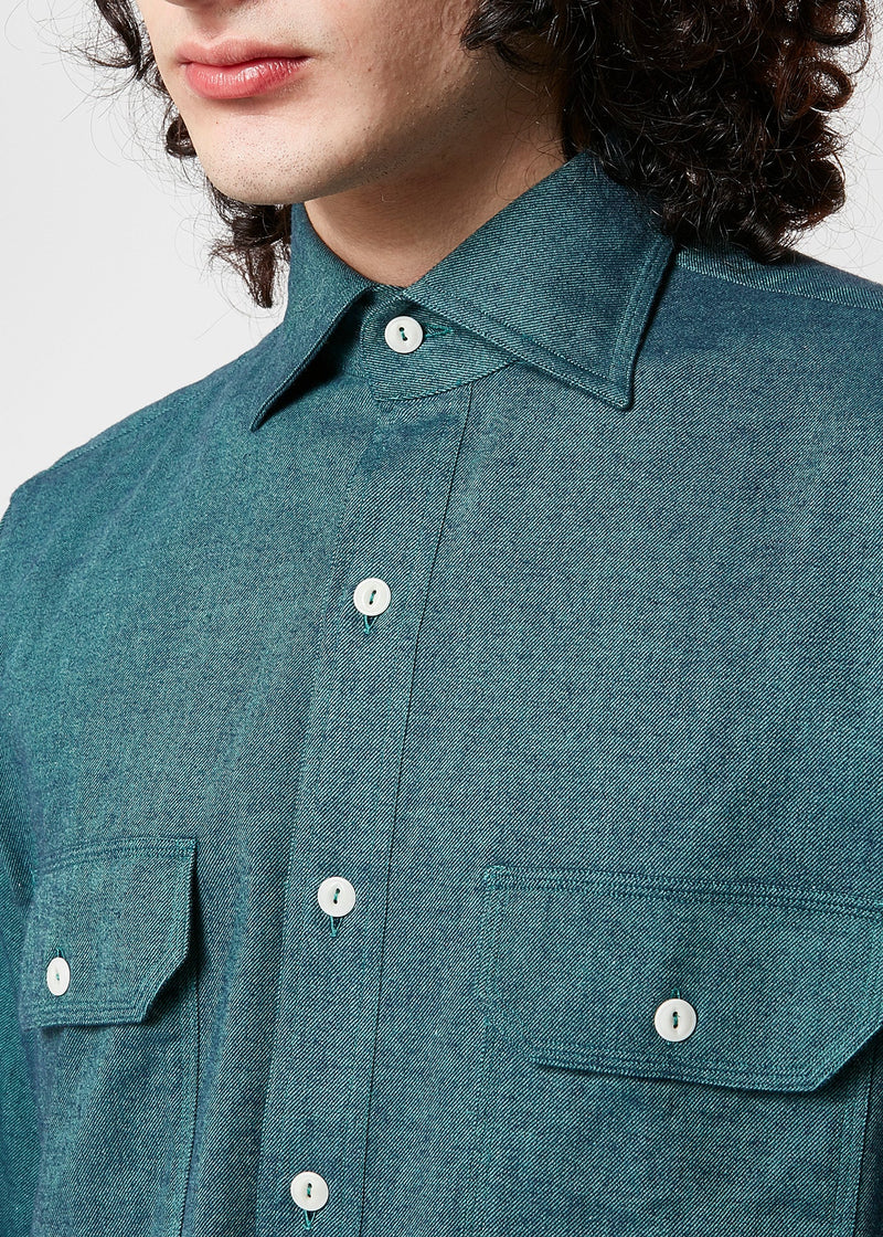 AANTERO TEAL FLANNEL SHIRT