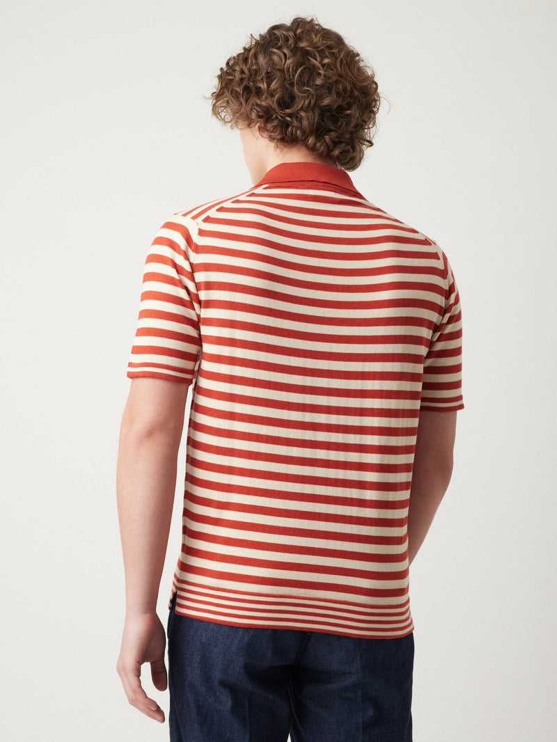 AARDESIA STRIPED CREWNECK WITH SHORT SLEEVES