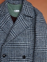 CAPPOTTO DOPPIO PETTO A QUADRI AALBANY